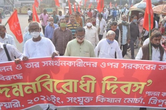 'Sanjukta Kishan Morcha' protested against increasing Attacks on Farmers and Farmers' protest supporters 'Sanjukta Kishan Morcha' protested against increasing Attacks on Farmers and Farmers' protest supporters